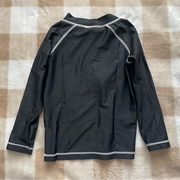 Carter's Black Swim Dinosaur T-Rex Shirt with white Trim - Picture 2 of 3